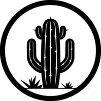 cactus - minimalista y plano logo - vector ilustración