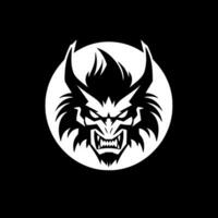 Beast, Black and White Vector illustration