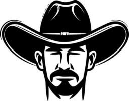 Western, Black and White Vector illustration