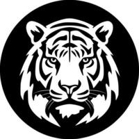 Tigre - minimalista y plano logo - vector ilustración