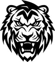 Tiger, Black and White Vector illustration