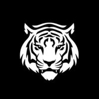 tigre, negro y blanco vector ilustración