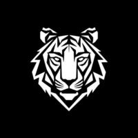 tigre, negro y blanco vector ilustración