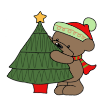 Cute brown bear png