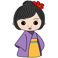 Cute girl wearing chinese costome,decorative for Chinese new year festival. png