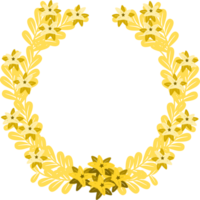 l'automne floral couronne illustration png