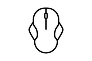computer mouse icon. icon related to device, computer technology. line icon style. Simple vector design editable