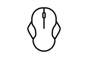 computer mouse icon. icon related to device, computer technology. line icon style. Simple vector design editable