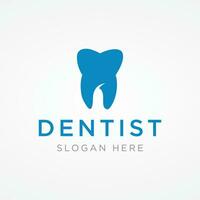 creativo dental resumen logo modelo diseño. logo para dentista, clínica centro, dental cuidado y negocio. vector