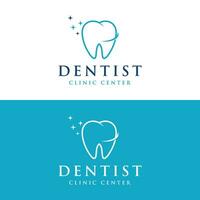 creativo dental resumen logo modelo diseño. logo para dentista, clínica centro, dental cuidado y negocio. vector