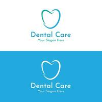 Creative dental abstract logo template design. Logo for dentist, clinic center, dental care and business. vector