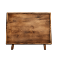 AI Generative wooden signboard on transparent background  AI generative png