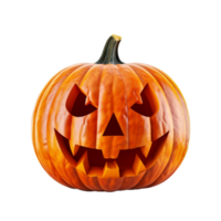 ai generativ halloween pumpa på transparent bakgrund ai generativ png