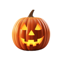 AI Generative Halloween Pumpkin on transparent background AI generative png