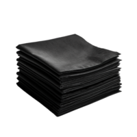 AI Generative Black Paper Tissues Stack on transparent background , AI generative png