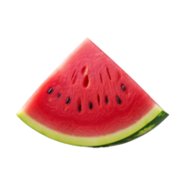 ai generativ Wassermelone Stücke auf transparent Hintergrund ai generativ png