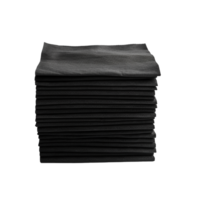 AI Generative Black Paper Tissues Stack on transparent background , AI generative png