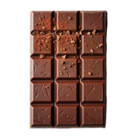 AI Generative chocolate bar on transparent background , AI generative png