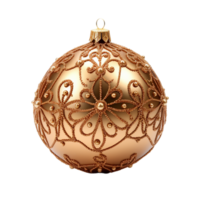 ai generativ rot Weihnachten Ball Ornamente auf transparent Hintergrund ai generativ png