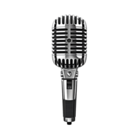 AI Generative microphone speaker  on transparent background, AI generative png