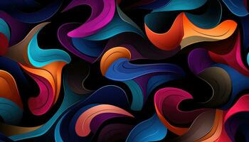 Exploring the Beauty of Random Abstract Forms AI generated photo