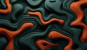 Exploring the Beauty of Random Abstract Forms AI generated photo