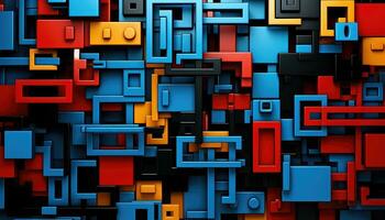 Exploring the Beauty of Random Abstract Forms AI generated photo