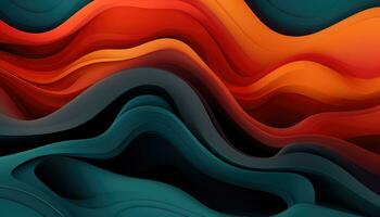 Exploring the Beauty of Random Abstract Forms AI generated photo