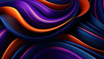 Exploring the Beauty of Random Abstract Forms AI generated photo