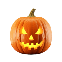 ai generativo Halloween zucca su trasparente sfondo ai generativo png