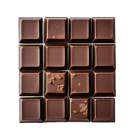 ai generativo chocolate bar en transparente antecedentes , ai generativo png