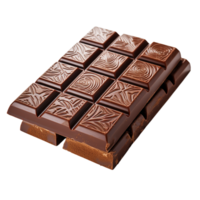 AI Generative chocolate bar on transparent background , AI generative png