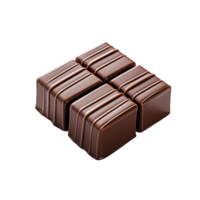 AI Generative chocolate bar on transparent background , AI generative png