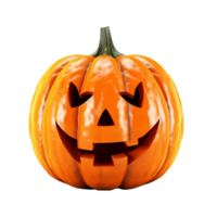 AI Generative Halloween Pumpkin on transparent background AI generative png