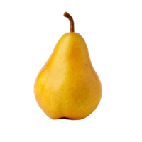 AI Generative Ripe Pear with Water Drops on transparent background png