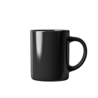 AI Generative black mug on transparent background , AI generative png