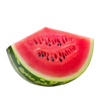 AI Generative watermelon pieces on transparent background AI generative png