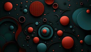 Abstract Chaos A Canvas of Random Shapes AI generated photo