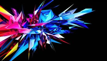 Abstract Shapes Unleashed A Display of Randomness AI generated photo