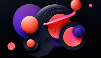 Abstract Shapes Unleashed A Display of Randomness AI generated photo