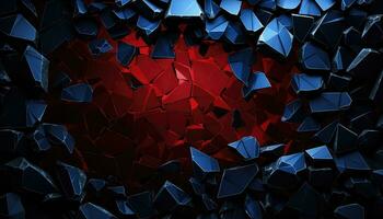 Abstract Shapes Unleashed A Display of Randomness AI generated photo