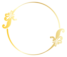 gold vintage decoration circle png