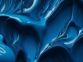 Abstract blue silk background - AI Generative photo