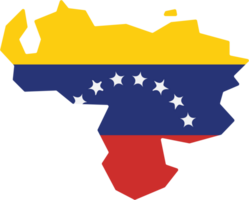 desenhando do Venezuela bandeira mapa. png