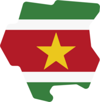 dibujo de Surinam bandera mapa. png