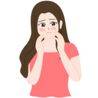 teniendo acnes clipart png