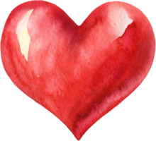 corazón acuarela icono. ai generado png