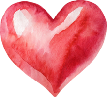 heart watercolor icon. AI Generated png