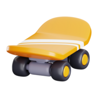 3d skateboard illustration png