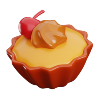 3D Cupcake Illustration png